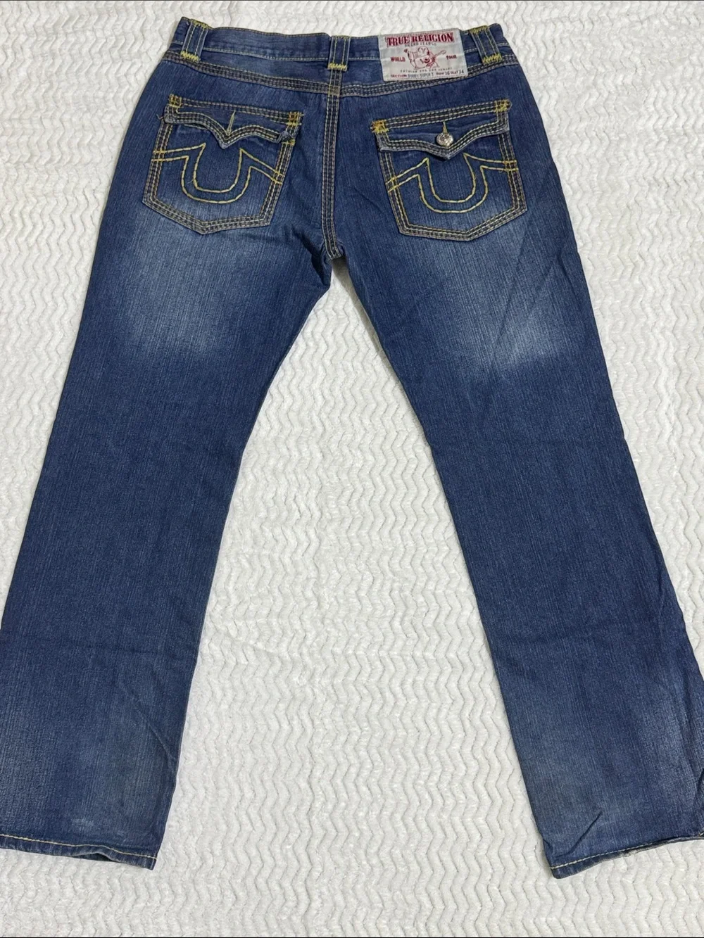 Vintage True Religion Bobby Super T Jeans Mens Size 36 Thick Stitch MADE IN USA